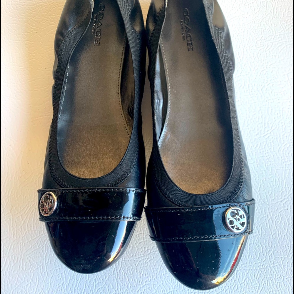 Coach ballerina flats EUC.